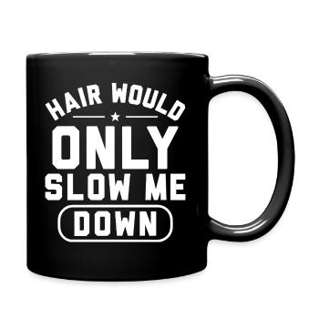 Humour Chauve Crâne Rasé | Cadeau Drôle Homme - Mug uni - noir - Droite