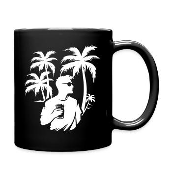 Fête Silhouette Holiday - Mug uni - noir - Droite