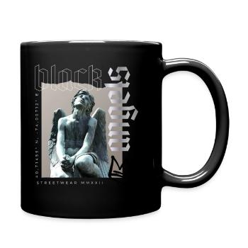 Angel Statue Streetwear MMXXII - Full Colour Mug - black - Right
