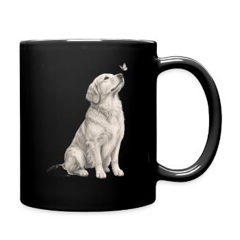 Cadeau de Golden Retriever pour les propriétaires de chiens - Mug uni - noir - Droite