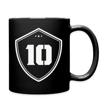 Ten Shield Vintage Logo - Mug uni - noir - Droite