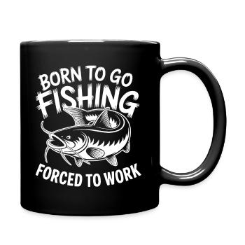 Born to Go Fishing - Full Colour Mug - black - Right