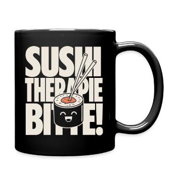 La thérapie sushi aide Kawaii à dire - Mug uni - noir - Droite
