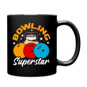 Quilles de boules de superstar du bowling - Mug uni - noir - Droite