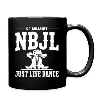 NBJL – Pas de conneries, juste la danse en ligne - Mug uni - noir - Droite