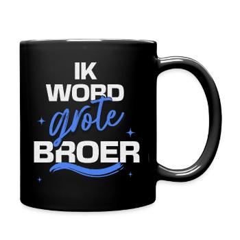 « Je vais être Big Brother » Annonce de grossesse - Mug uni - noir - Droite