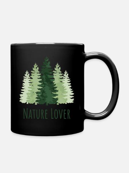 Wandern – Naturliebhaber - Tasse einfarbig - Schwarz