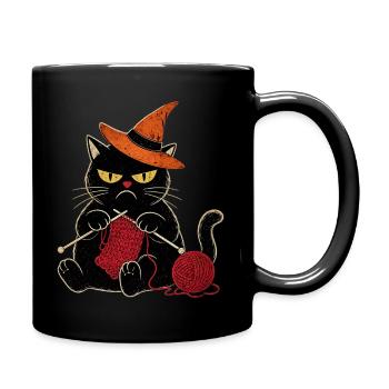 Halloween grumpy  Katze für Katzenliebhaber - Mug uni - noir - Droite