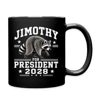 Jimothy as President 2028 - Full Colour Mug - black - Right
