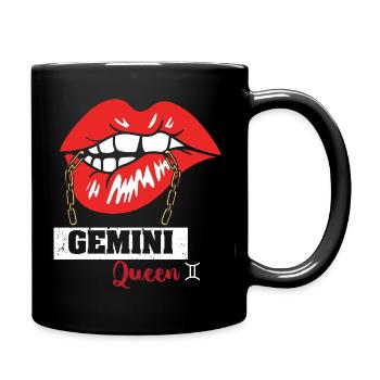 Signe du zodiaque Gémeaux - Mug uni - noir - Droite