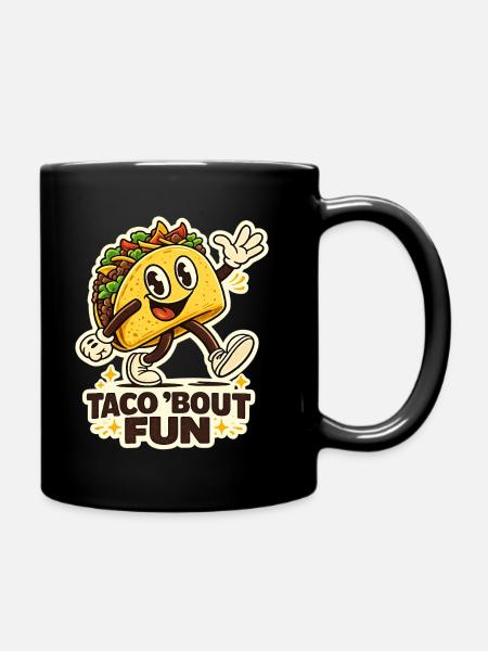 Taco Bout Fun Mascot - Tasse einfarbig - Schwarz