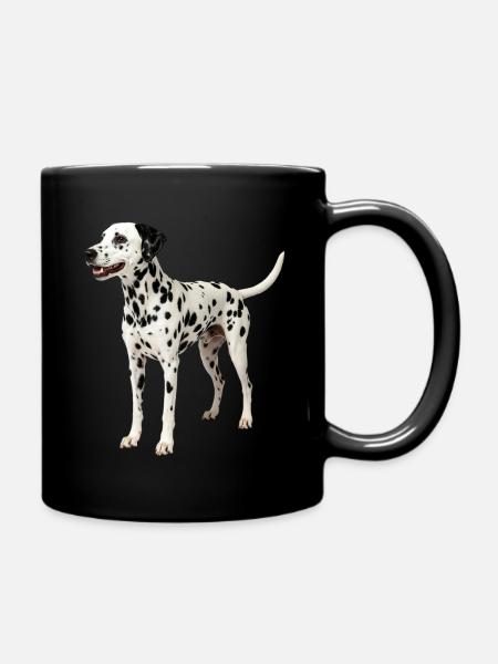 Dalmatinerhund - Tasse einfarbig - Schwarz