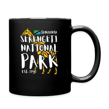 Serengeti Nationalpark Tanzania - Tasse einfarbig - Schwarz - Rechts