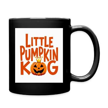 Kleiner Kürbiskönig Halloween-Design - Tasse einfarbig - Schwarz - Rechts