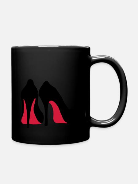 high heels - Tasse einfarbig - Schwarz