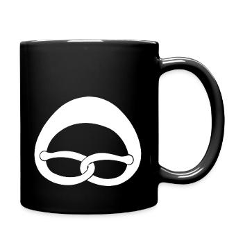 Brezel - Tasse einfarbig - Schwarz - Rechts