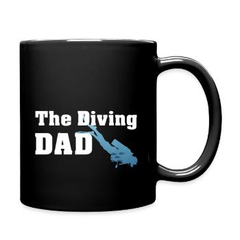 The Diving DAD - Diving - Full Colour Mug - black - Right