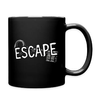 escape room 07 fluchtraum denksport mystery - Tasse einfarbig - Schwarz - Rechts