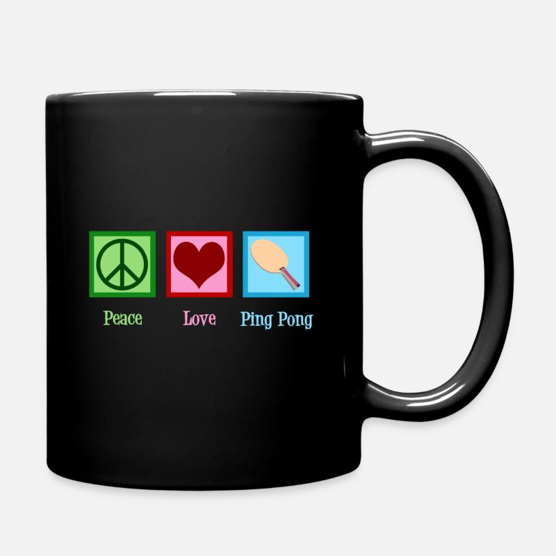 Peace Ping Pong - Mug uni - noir