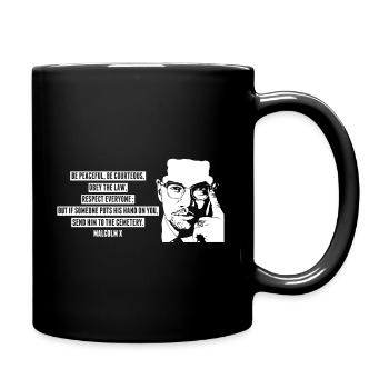 Malcolm X - Full Colour Mug - black - Right