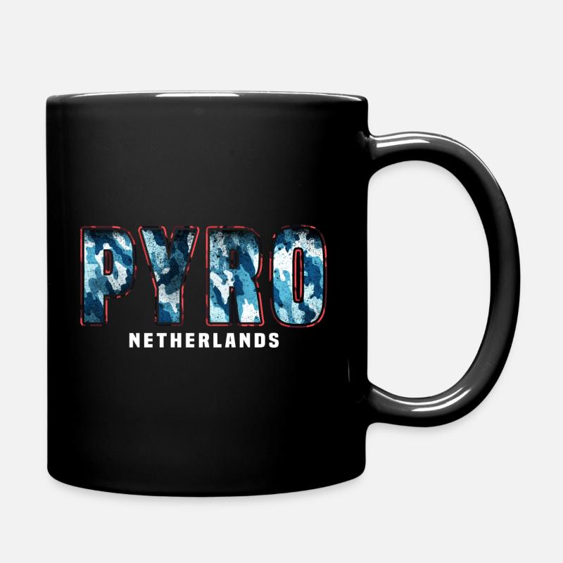 pyro netherlands vuurwerk - Tasse einfarbig - Schwarz