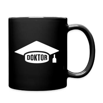 Doktor - Tasse einfarbig - Schwarz - Rechts