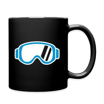 Ski goggles - Full Colour Mug - black - Right