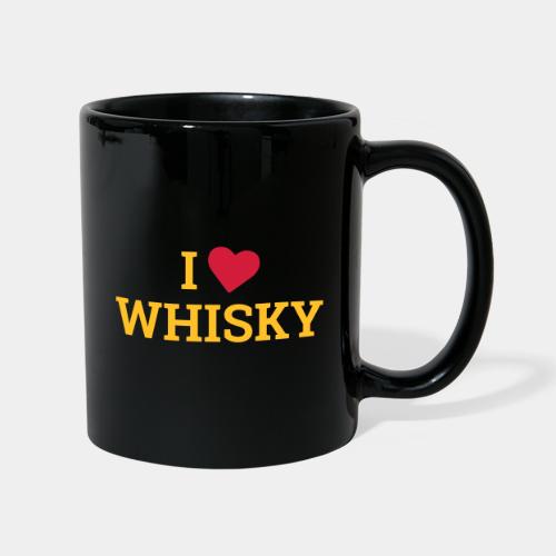 I LOVE WHISKY - Ich liebe Whisky - Tasse einfarbig