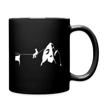 Slackline Slackliner High Rope Climbing Sport - Full Colour Mug - black - Right