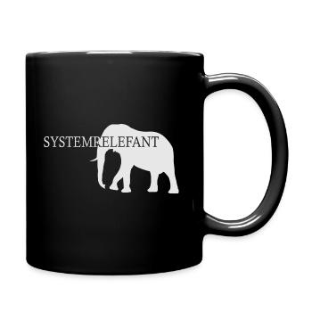 Systemrelefant - Systemrelevant - Tasse einfarbig - Schwarz - Rechts