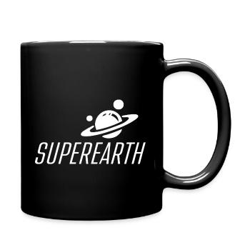 Super-Earth – Super-Earth Space Astronomy - Full Colour Mug - black - Right