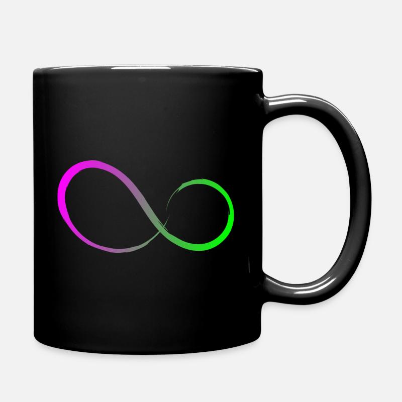 Infinity Sign Infinity Symbol Design - Full Colour Mug - black