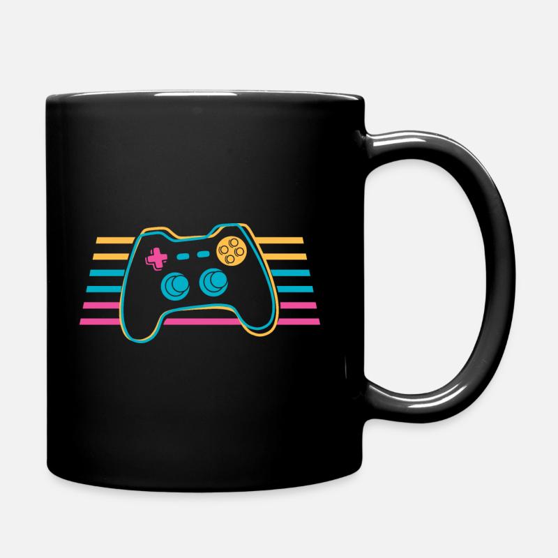 Gamepad Joystick Controller Bunt Gamer - Tasse einfarbig - Schwarz