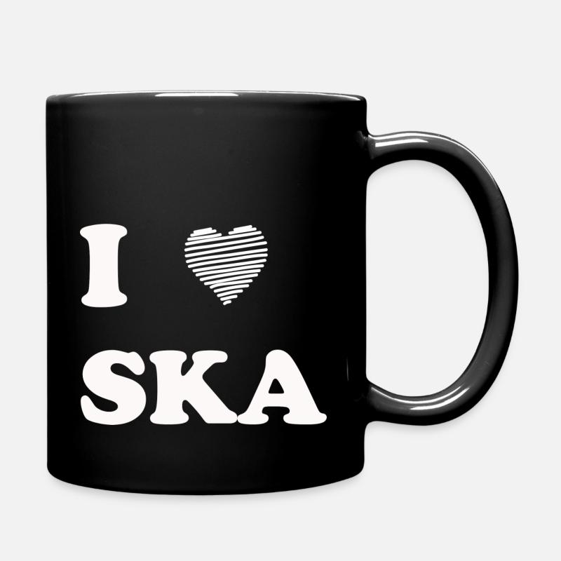 Ska t-shirt gift gift idea music ragga - Full Colour Mug - black