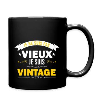 I'm not old I'm vintage - Full Colour Mug - black - Right