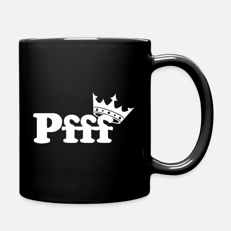 Pfff - Tasse einfarbig - Schwarz
