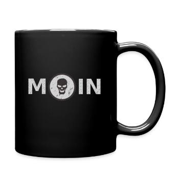 Moin Skull - Hambur Fun Shirt - Full Colour Mug - black - Right