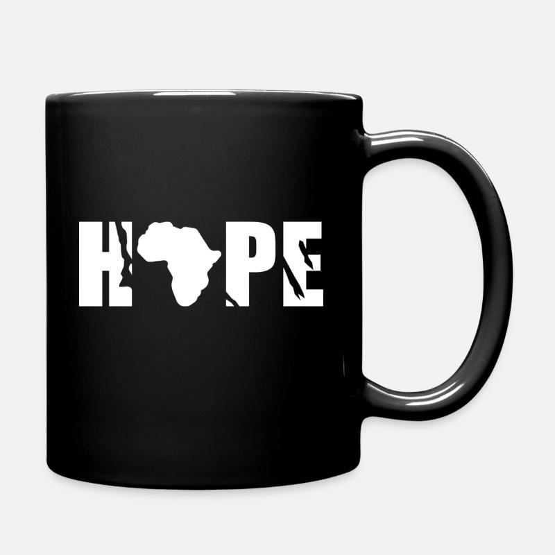 Afrika, Hoffnung, Afrikanischer Schwarzer Stolz - Tasse einfarbig - Schwarz