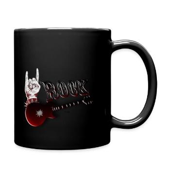Rock - Tasse einfarbig - Schwarz - Rechts