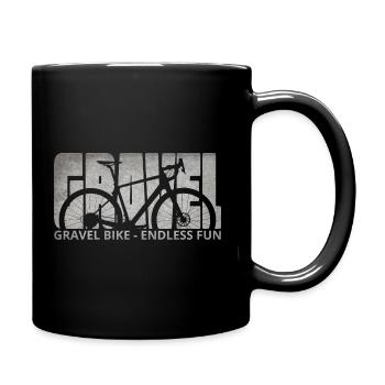 Gravel Bike Endless Fun Cyclocross Fahrrad Spaß - Full Colour Mug - black - Right
