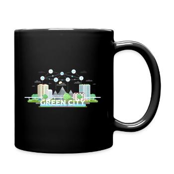 Energies renouvelables Eco environnement Environnement Électrique Recycle - Mug uni - noir - Droite