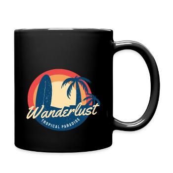 Tropical Paradise - Full Colour Mug - black - Right