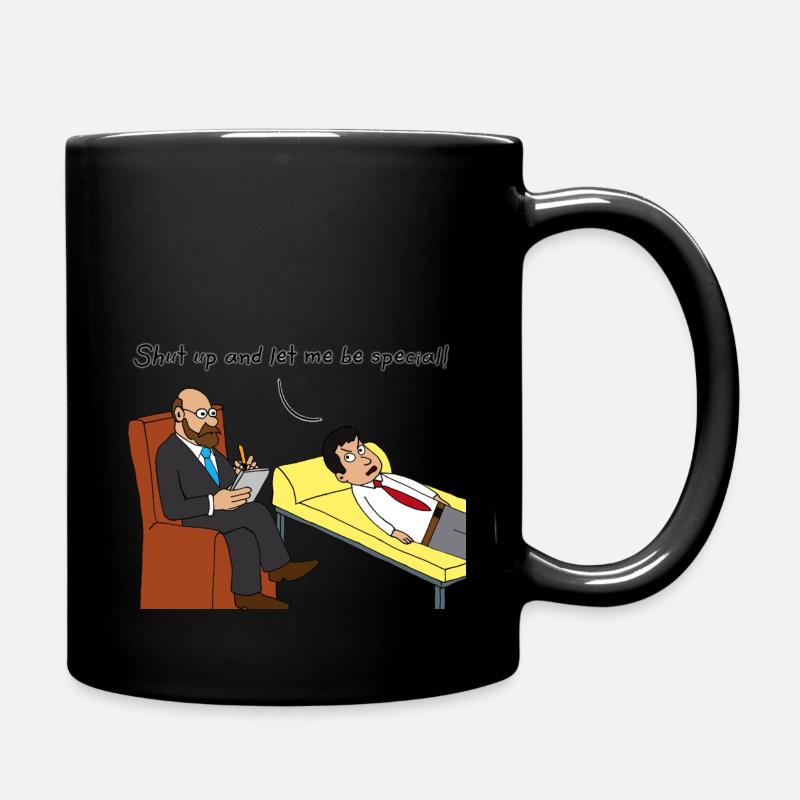 Therapie - Tasse einfarbig - Schwarz