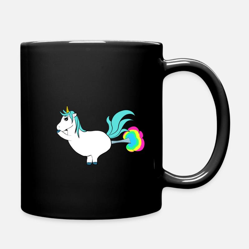 Licorne pupante - Mug uni - noir