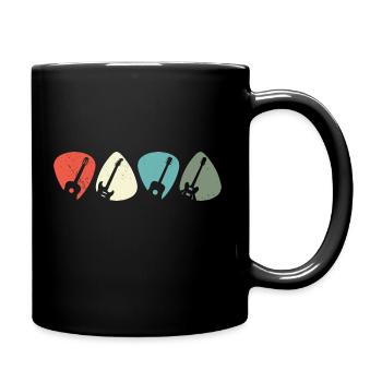 Guitare guitare électrique Guitariste cadeau - Mug uni - noir - Droite
