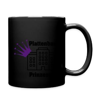 Plattenbauprinzessin 1 0 - Tasse einfarbig - Schwarz - Rechts