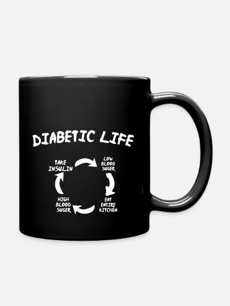 Diabetes Association - Tasse einfarbig - Schwarz