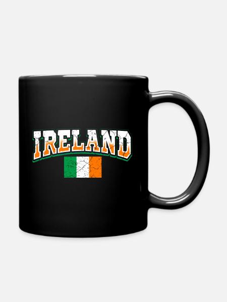 Irlande Fan - Mug uni - noir
