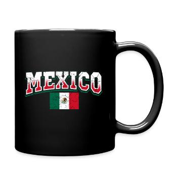 Mexiko - Tasse einfarbig - Schwarz - Rechts