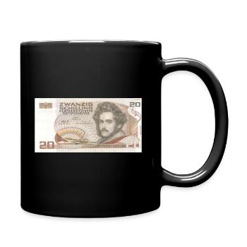 20 Schilling Design - Tasse einfarbig - Schwarz - Rechts